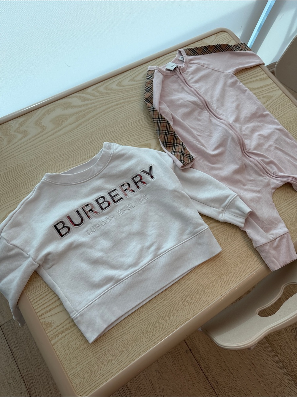 Burberry sweater and PJ set